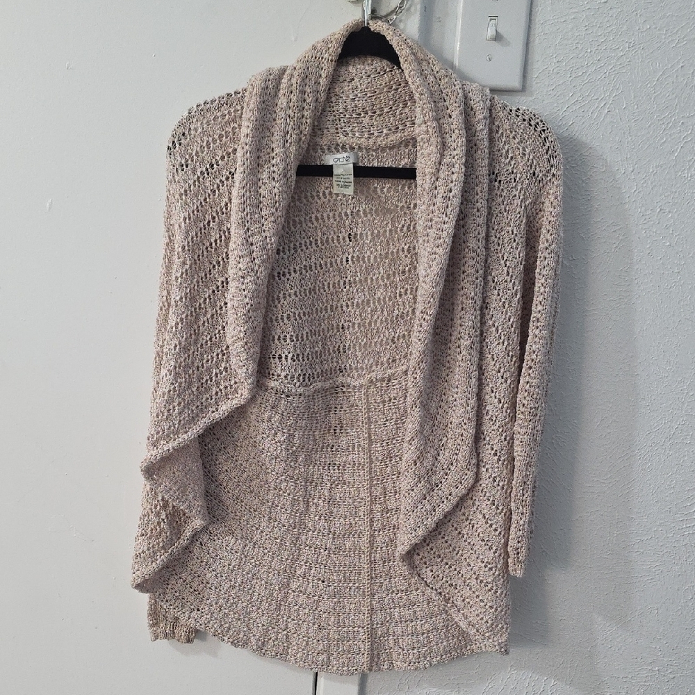 Cozy Cream Open-Front Sweater